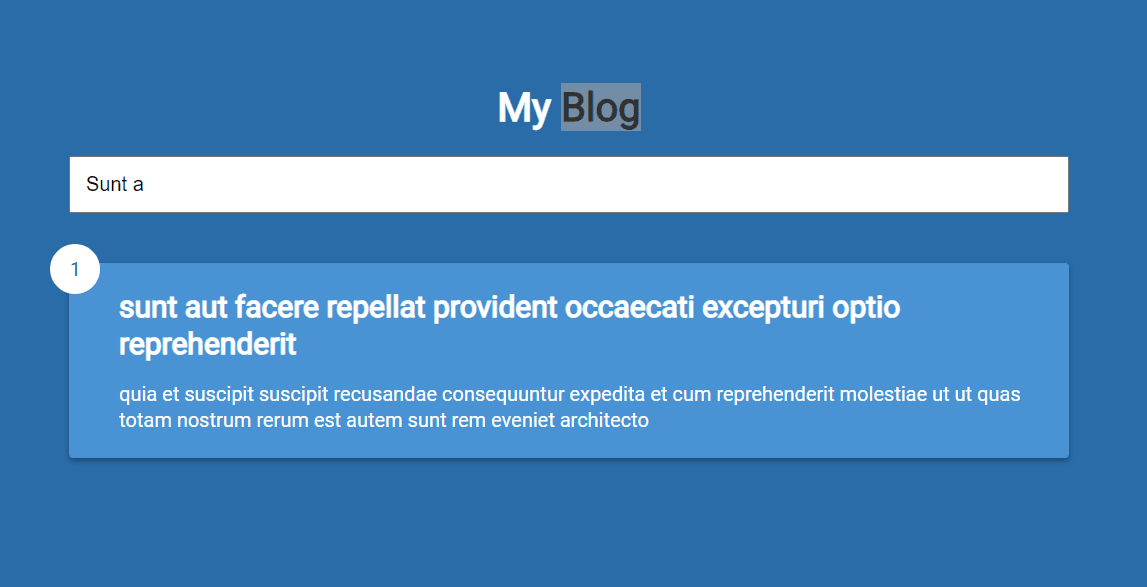 Infinite Scroll Blog Screenshot