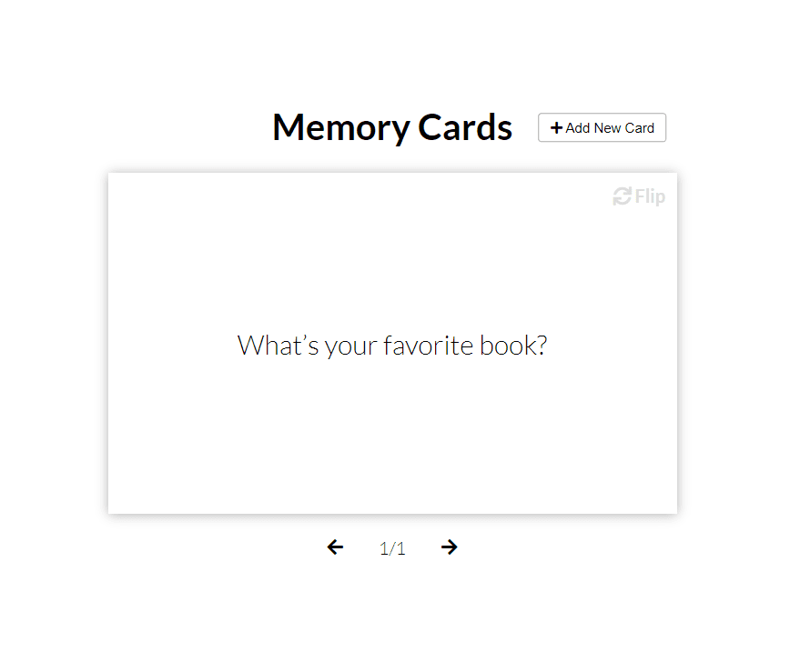 Memory Cards Screenshot